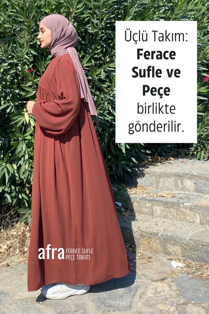 Afra Ferace Sufle Peçe Takım Kiremit - 2